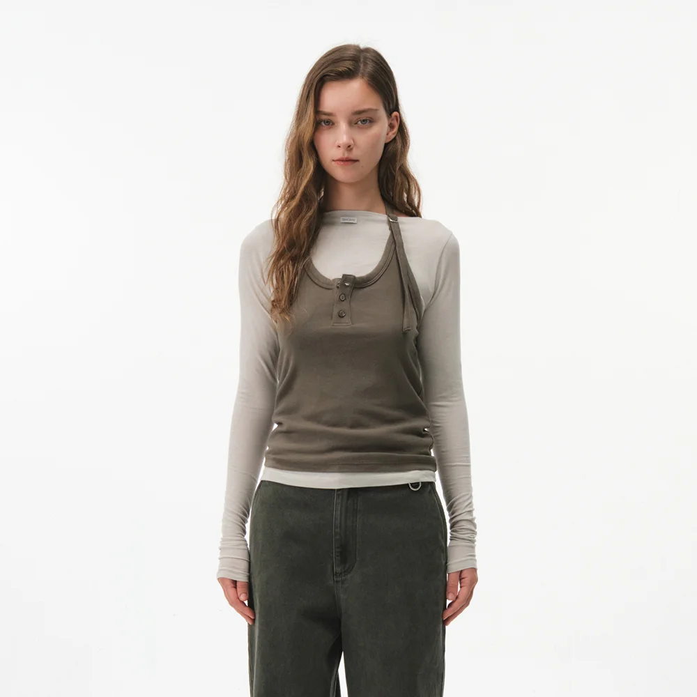 CORE L/S T-SHIRT (KHAKI)