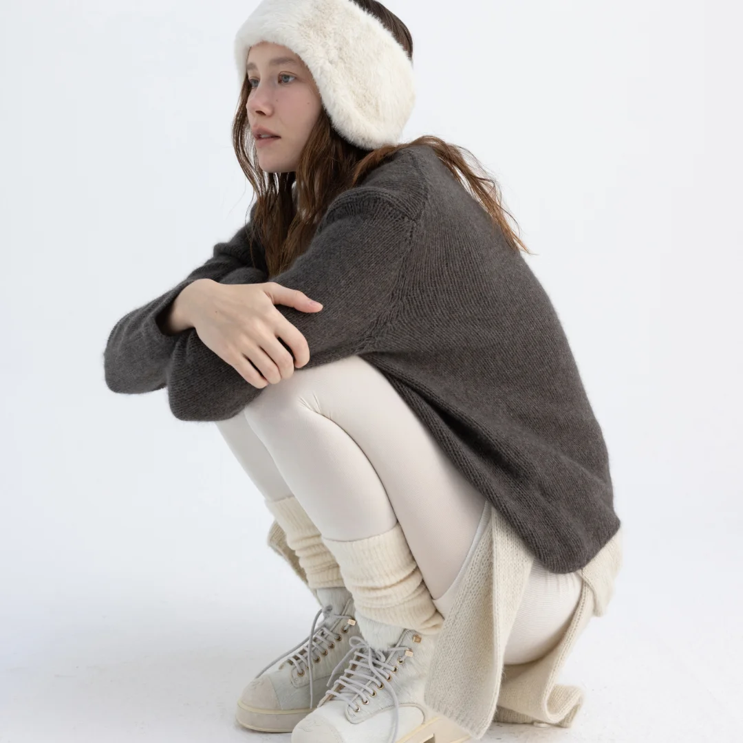 Wool slim inner shorts (ivory / dark gray / black / green)