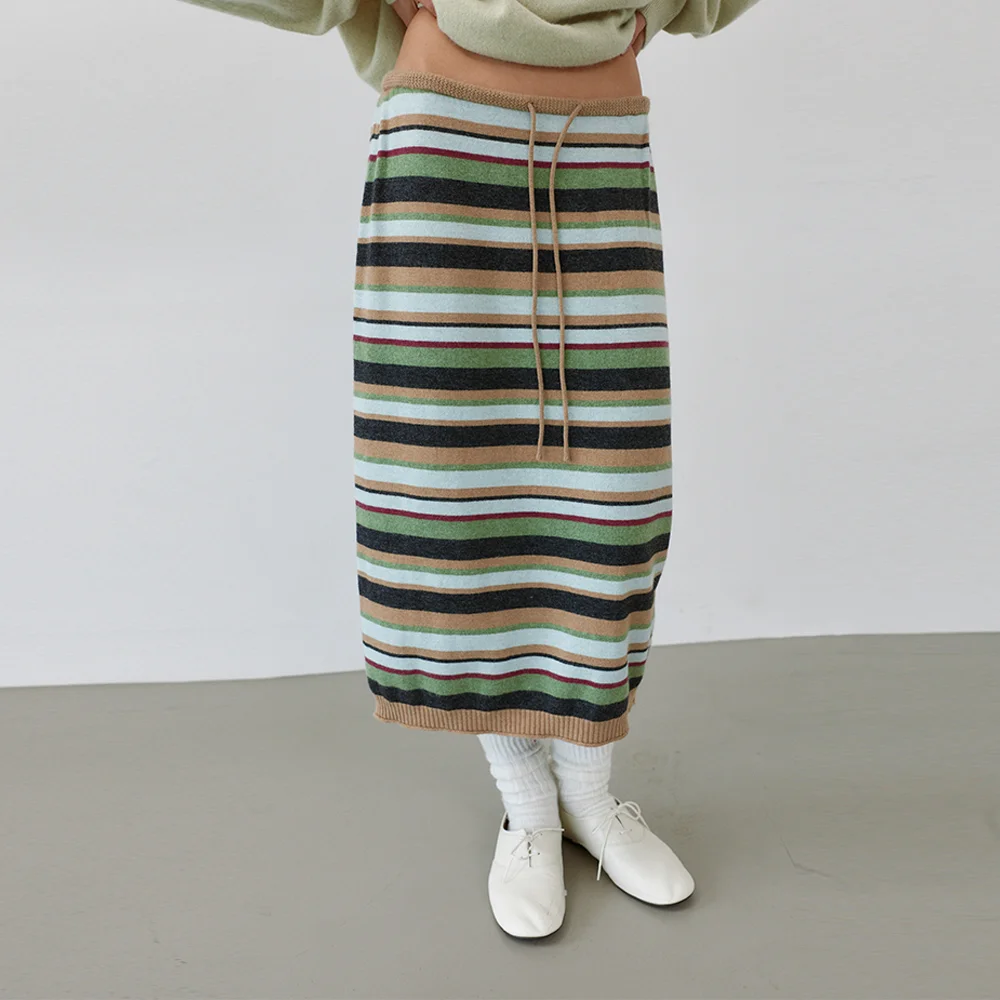 Bohe Skirt (Green Multi)