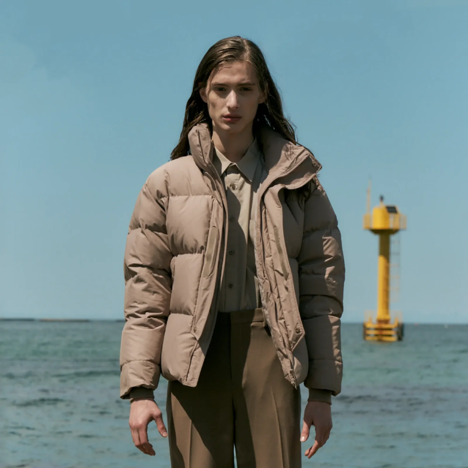 Puffer 短 羽絨外套_LIGHT BROWN / NB-DS109004-20