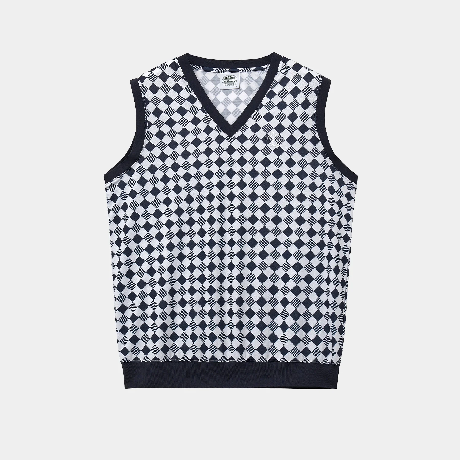 RESORT PRINT VEST CHECKER