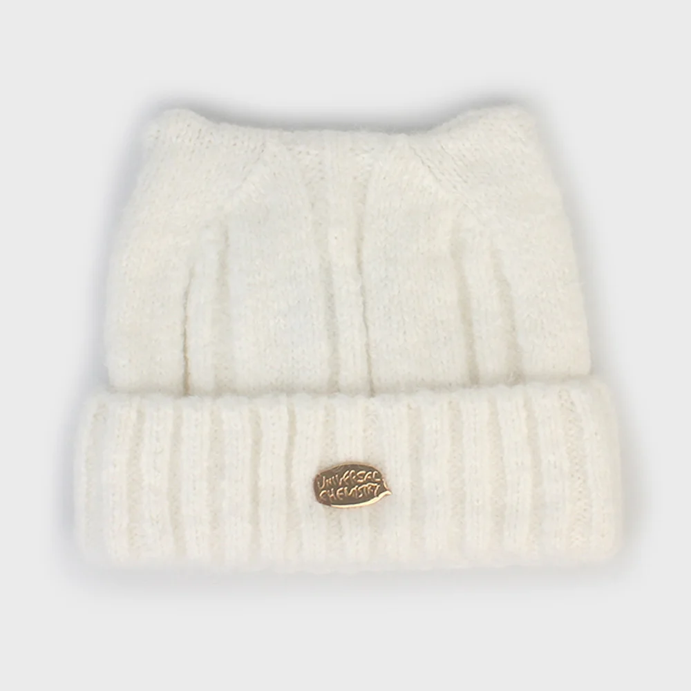 Wool Cat Ivory Bubble Beanie 貓耳帽