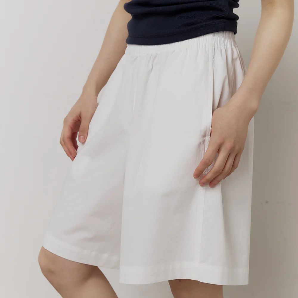 Relaxed Bermuda Pants VER.2 (WHITE)