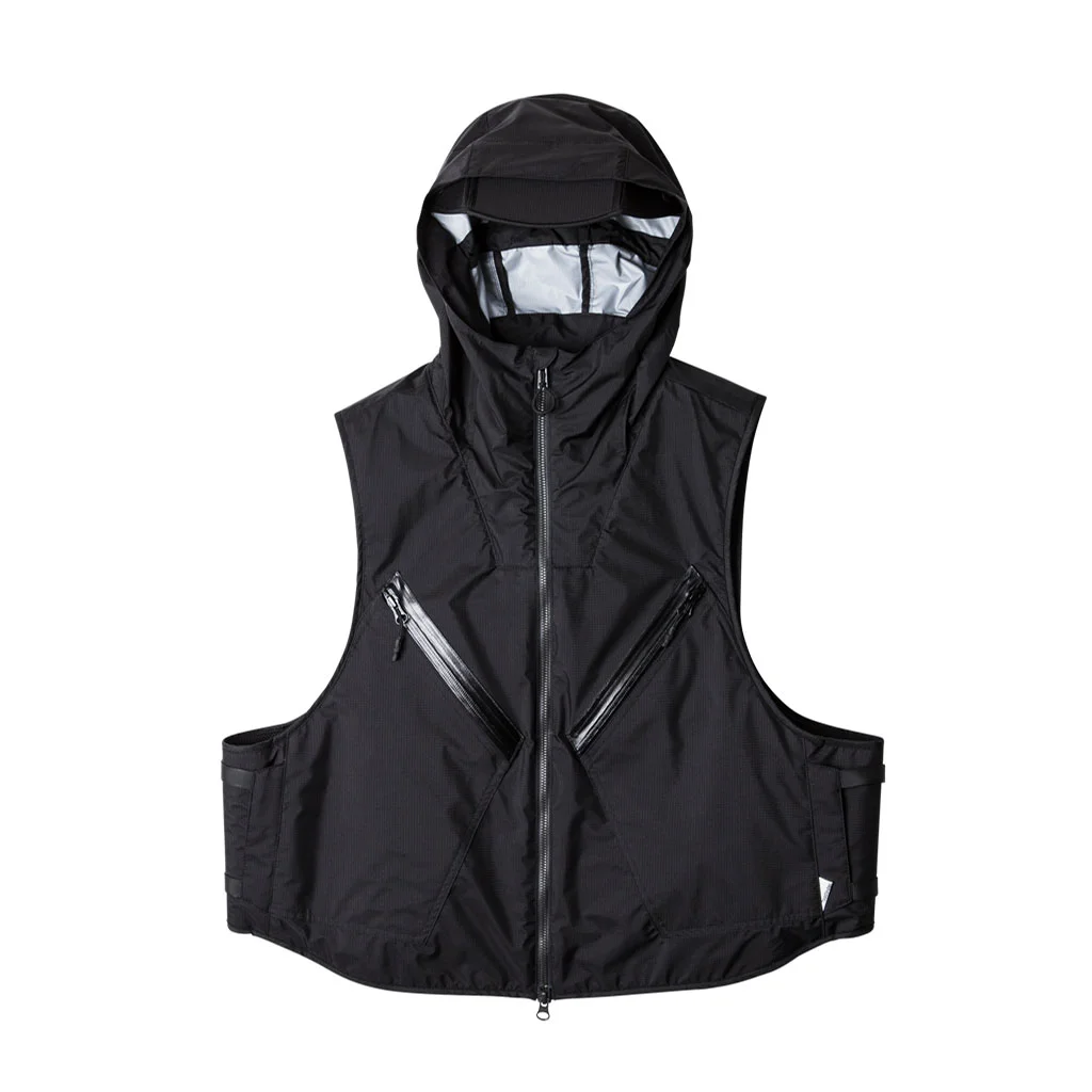 FLYING HOODIE VEST/ BLACK