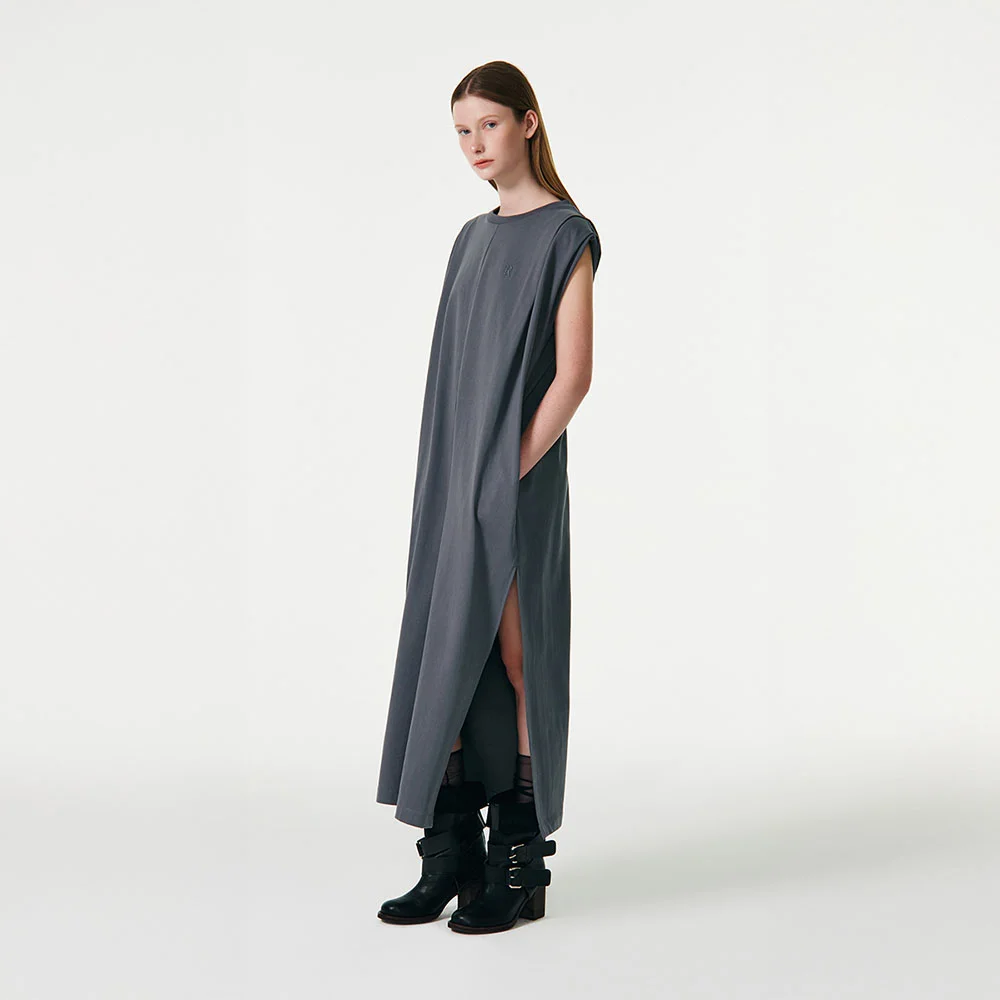 SLEEVELESS COTTON JERSEY DRESS
