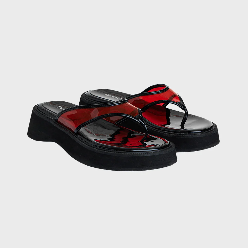 JELLY FLIP FLOP IN RED