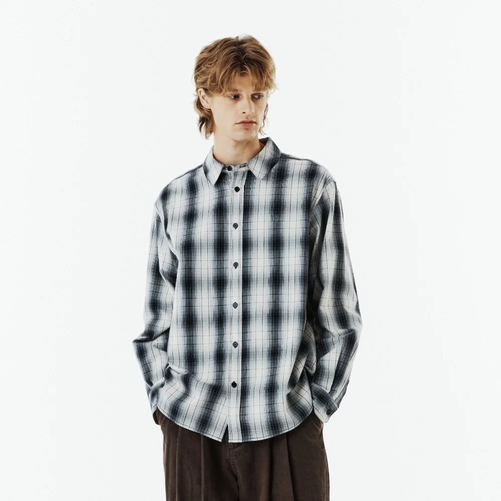 BIG CHECK SHIRT - BLACK (P263USH405)