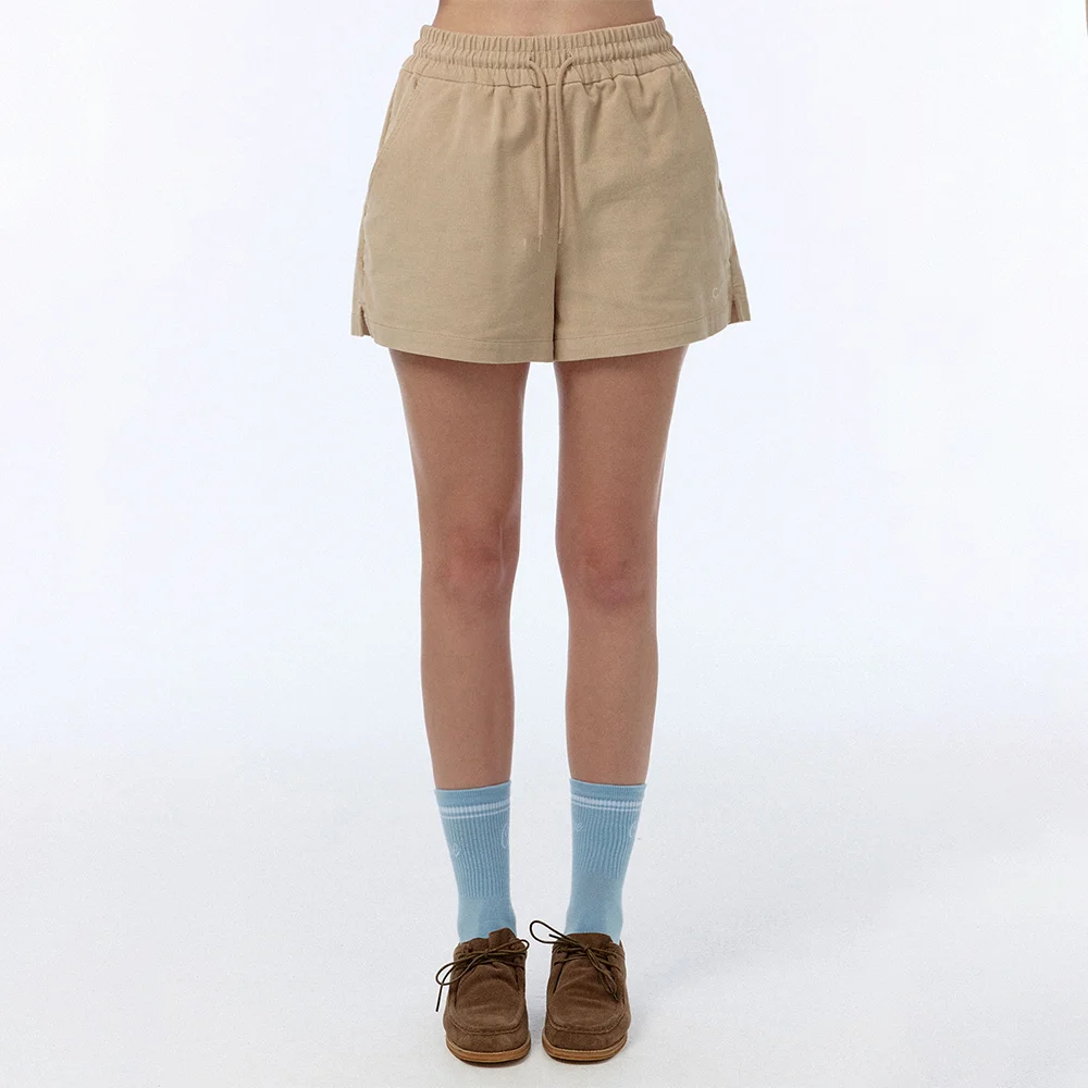 Corduroy Banding Shorts (Beige)