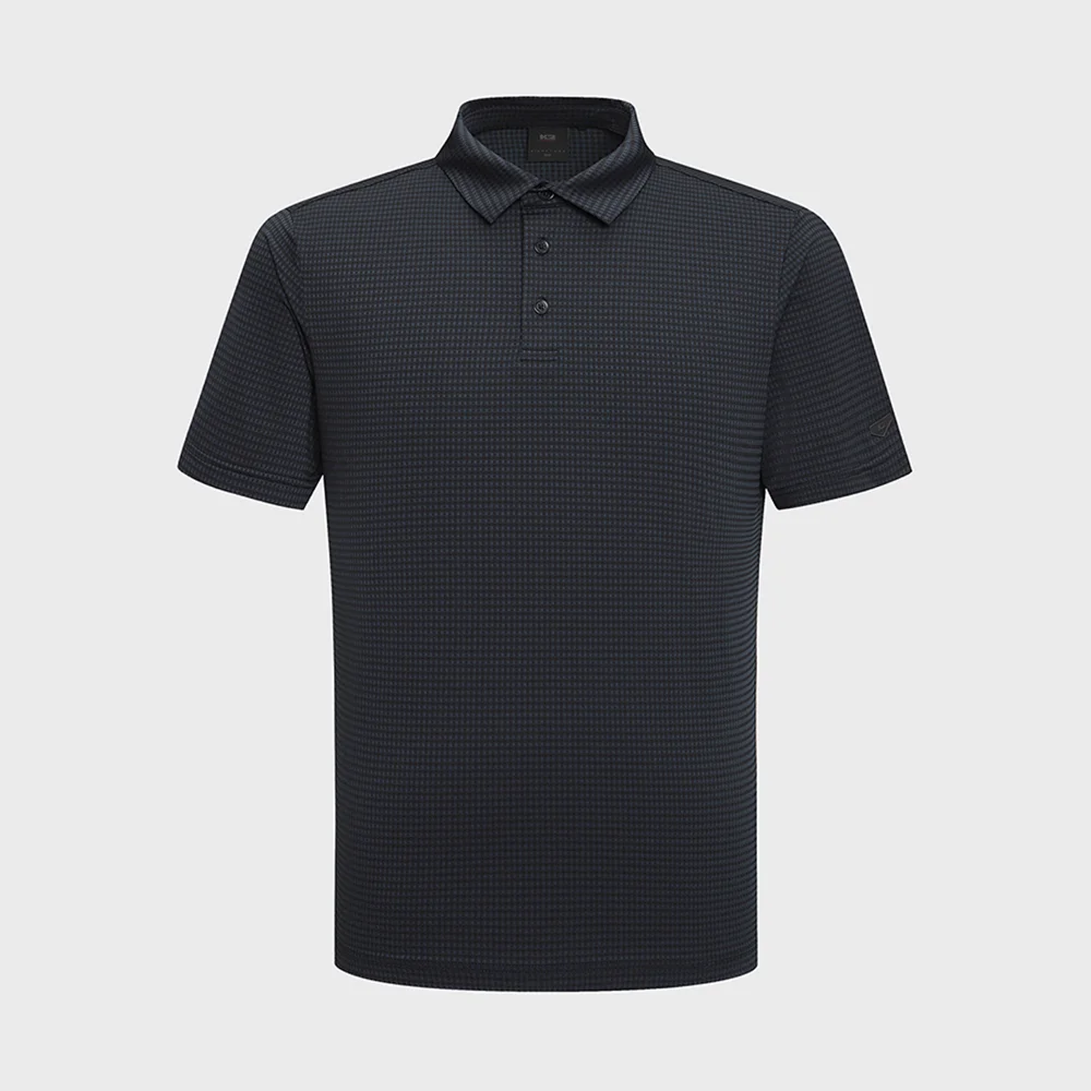 標誌款 Karbico 提花 短袖 Polo_Dark Navy_KMM25263N9