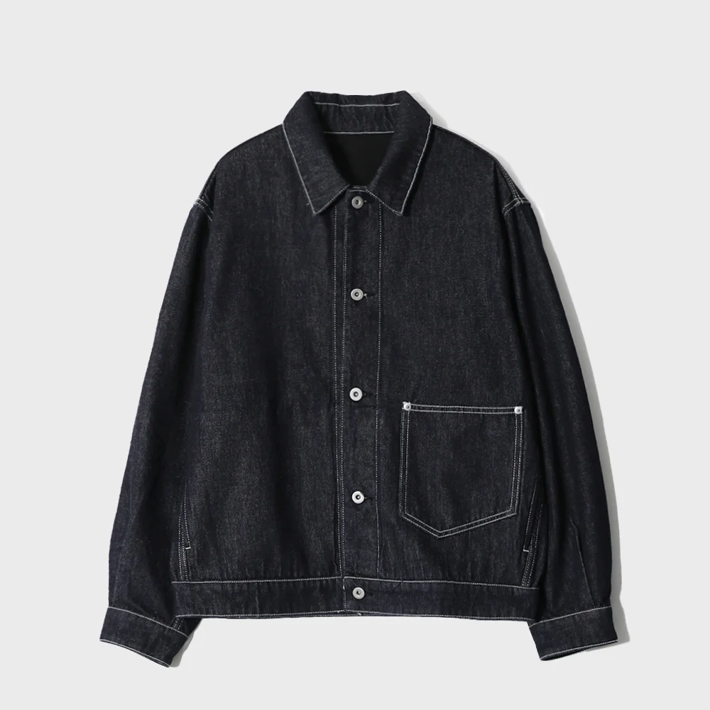 Liverty Trucker Denim Jacket Dark Navy