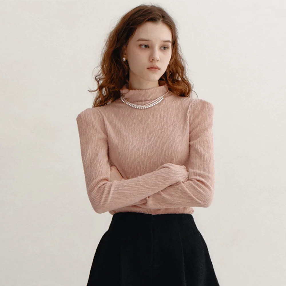 Layered Half-Neck Top(4color)