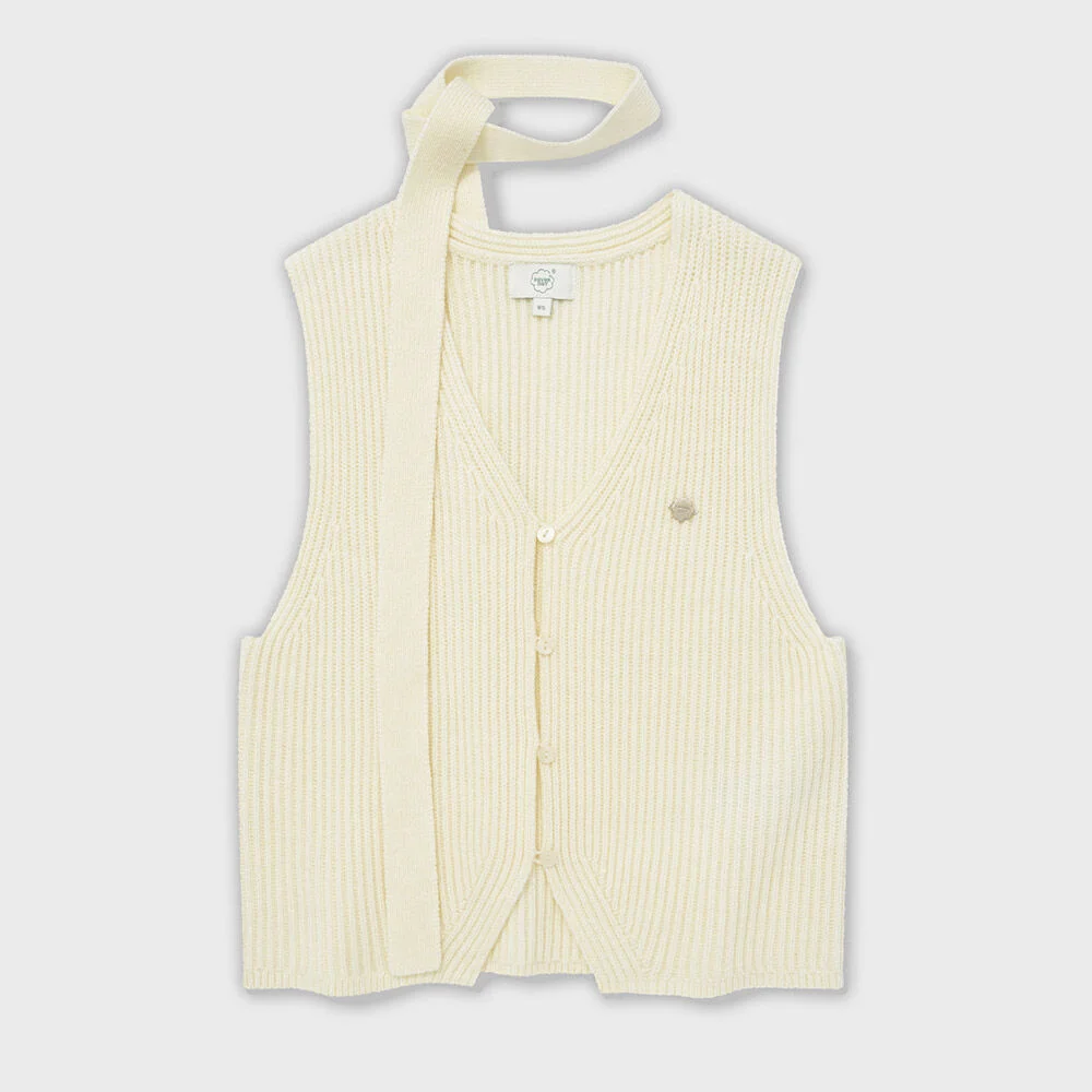 女裝 綁帶 針織衫 Ivory