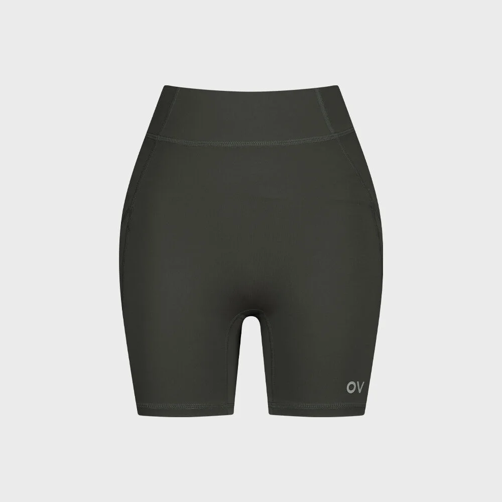 (W)Technol-OV SOFT FLEX LEGGINGS SHORTS (CHARCOAL)