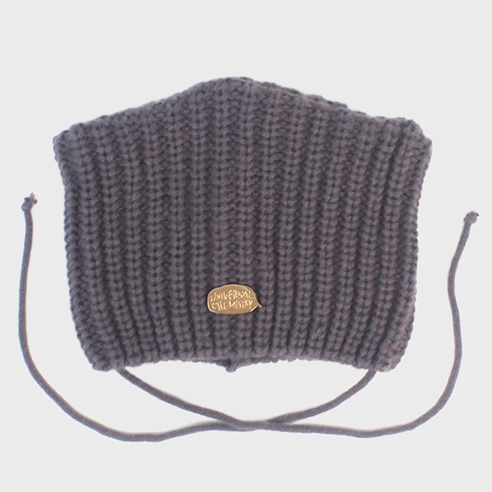 Cat Knit Gray String Beanie 貓耳冷帽