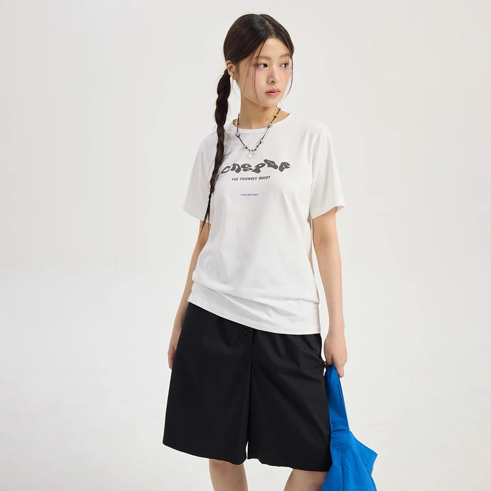 Lettering Graphic Slim Fit Short Sleeve T-Shirt (white) LATAX26940WHX