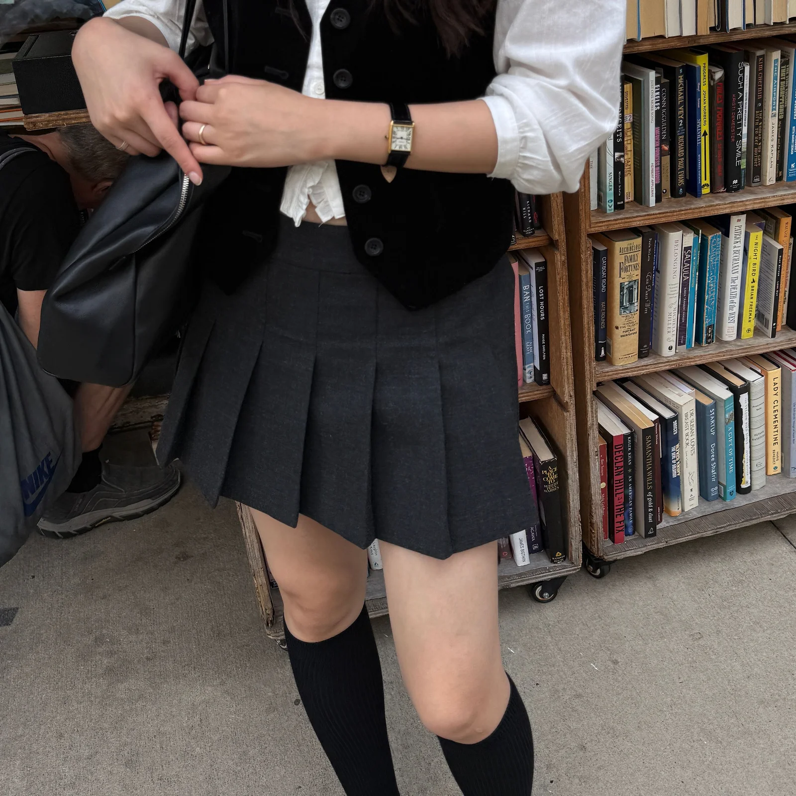 Revia Pleats Mini Skirt