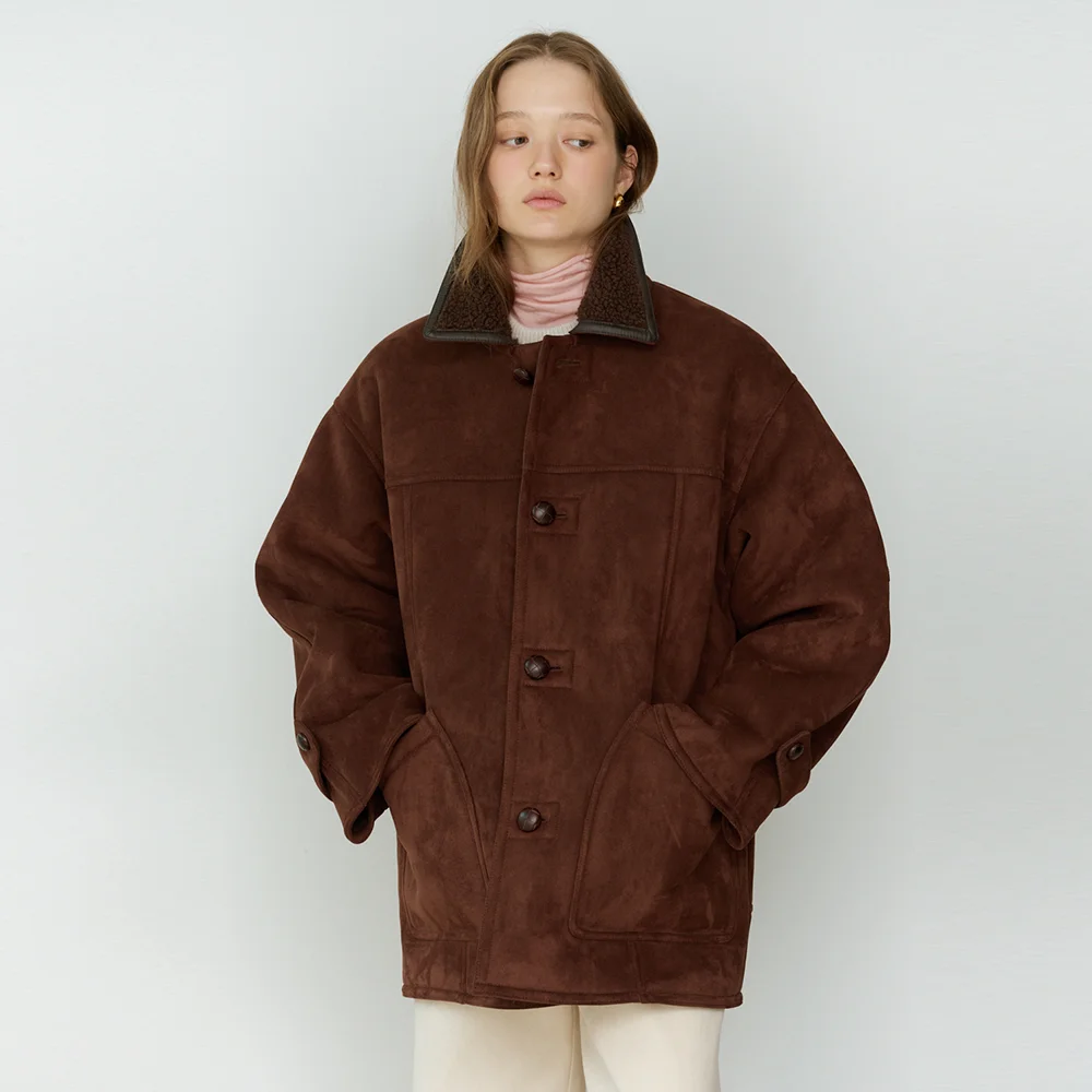Mutton Midi Coat(Brown)
