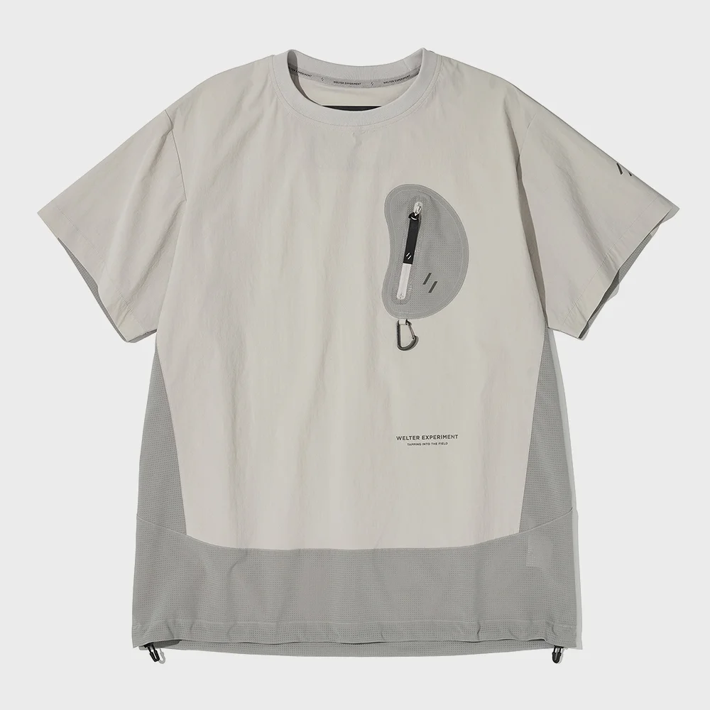 BREATHABLE HALF SLEEVE PULLOVER_LIGHT GRAY_WDT019