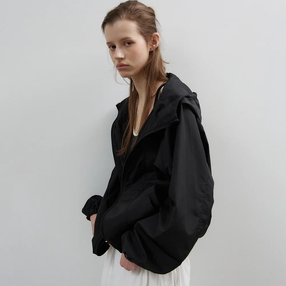 Single-layer Wind Jumper(Black)