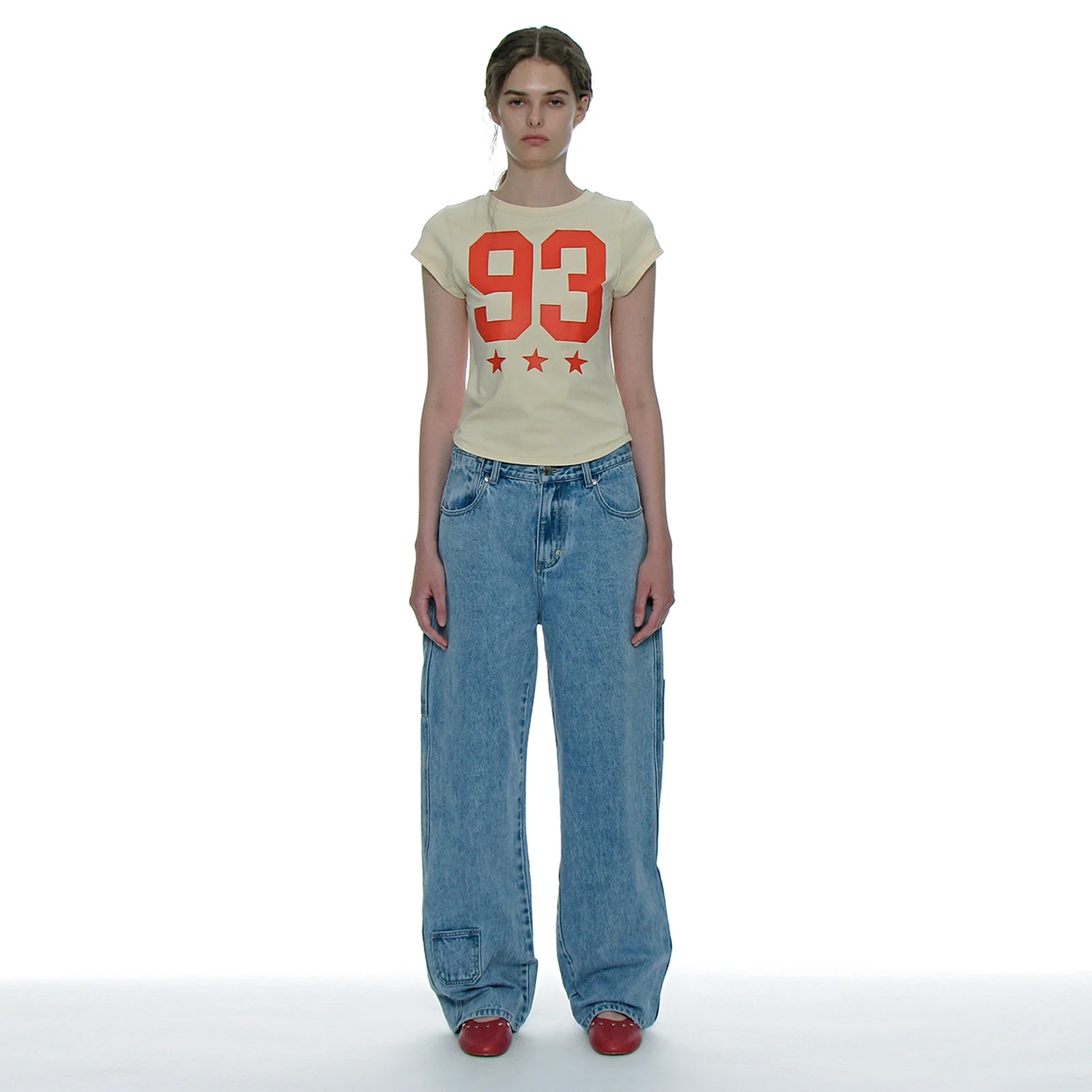 POCKET POINTED WORK JEANS_LIGHT BLUE