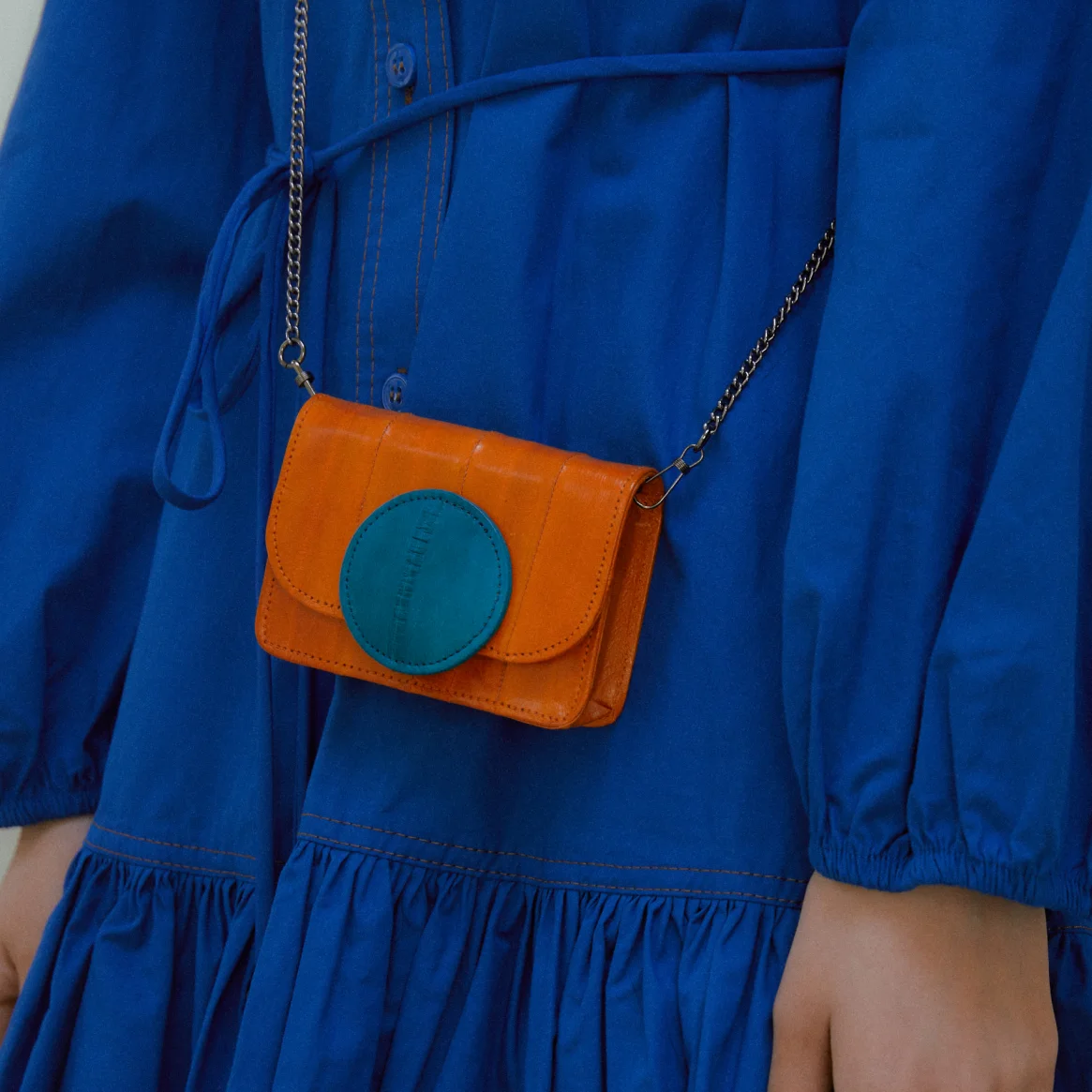 Macaron wallet mini bag 馬卡龍 銀包 迷你 袋 (橙色/孔雀綠)