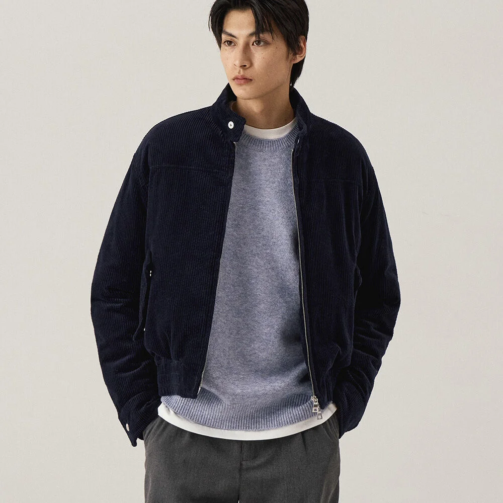 燈芯絨 Harrington 夾克_2COLOR