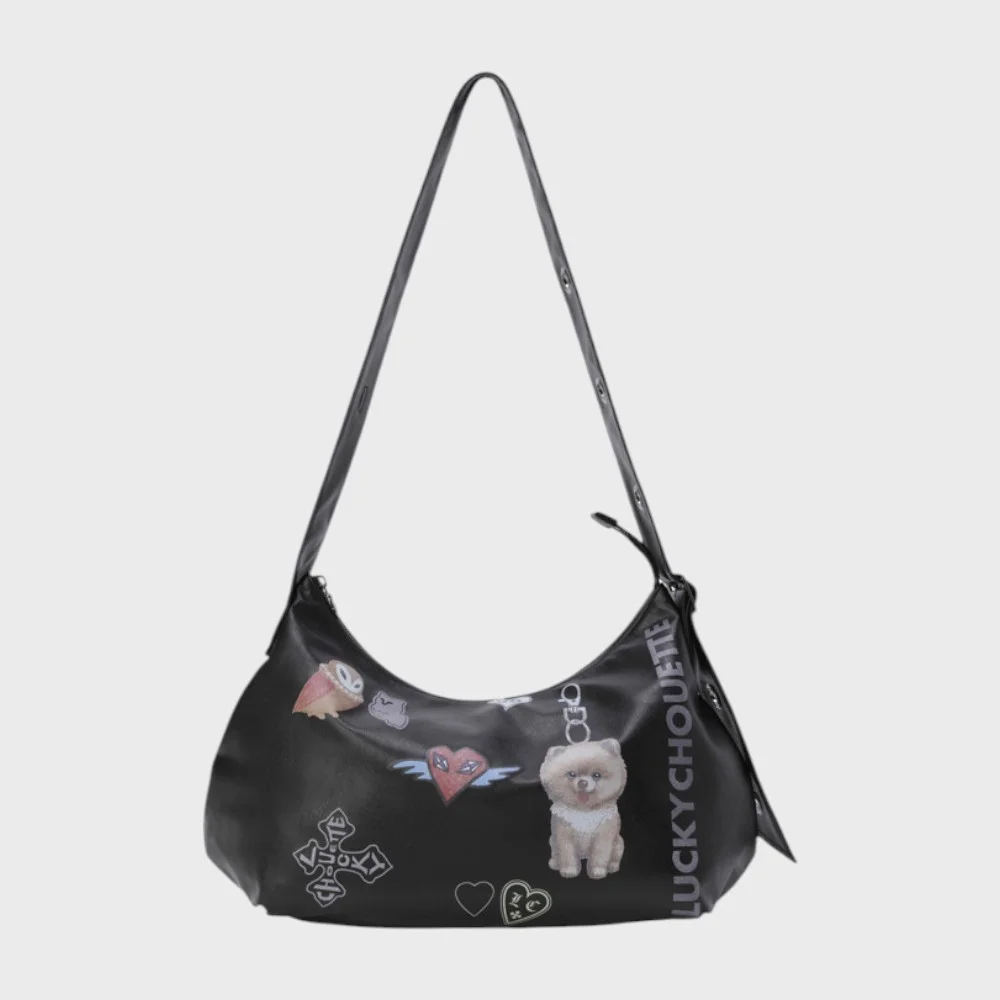 Print Point Tote Bag (black) LXBAX26100BKX