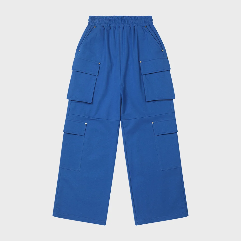 UTILITY CARGO SWEAT PANTS IN BLUE