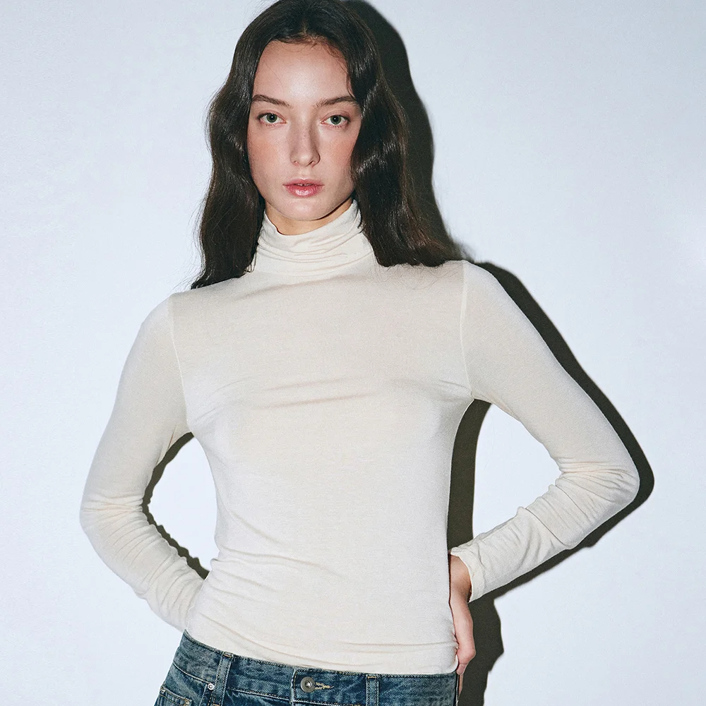 MINIMAL SPAN TURTLENECK_CREAM