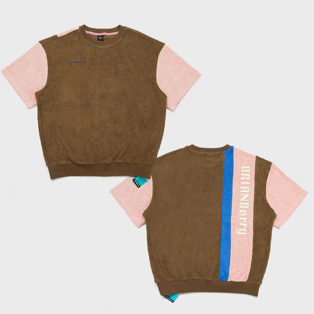 TUBE HALF TEE_LIGHT BROWN