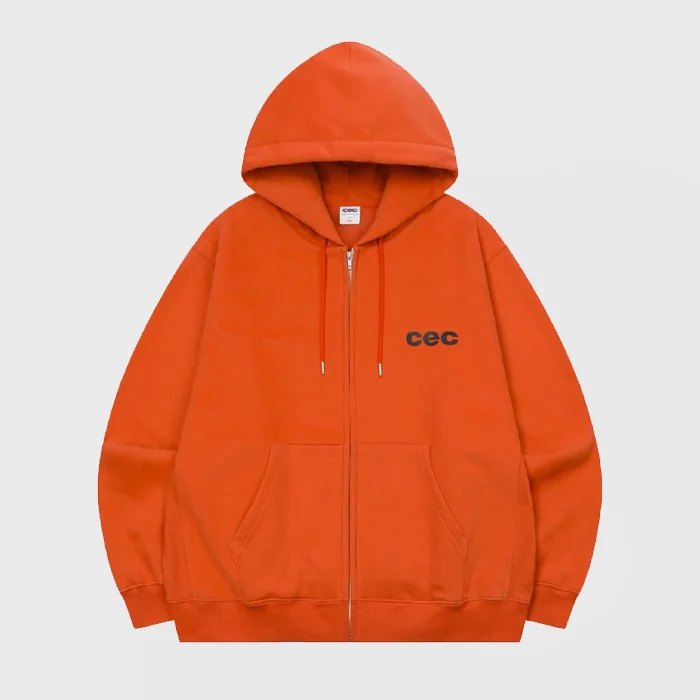 CEC ZIP-UP HOODIE(ORANGE)