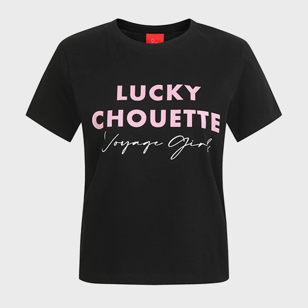 Lettering Point Slim-fit Short Sleeve T-shirts (black) LFTAM26370BKX