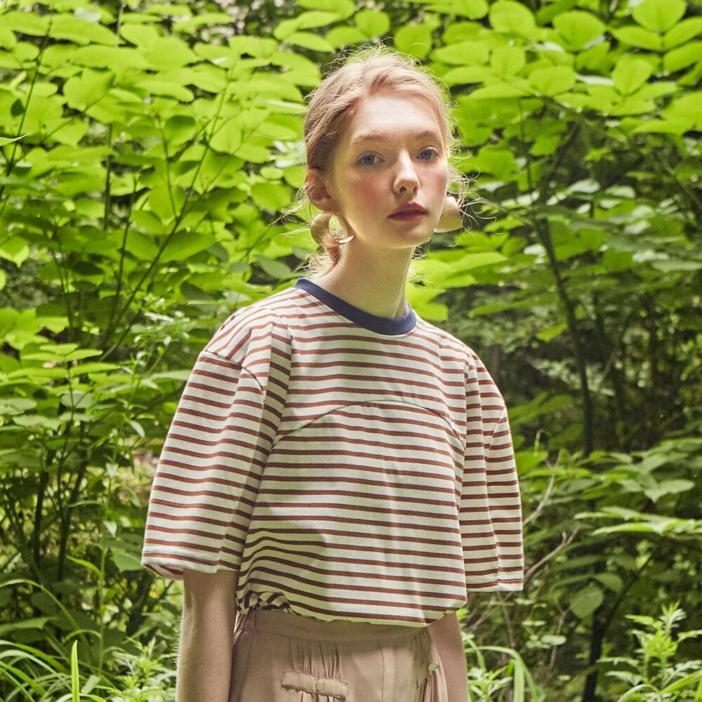 Stripe T-shirt (Beige)