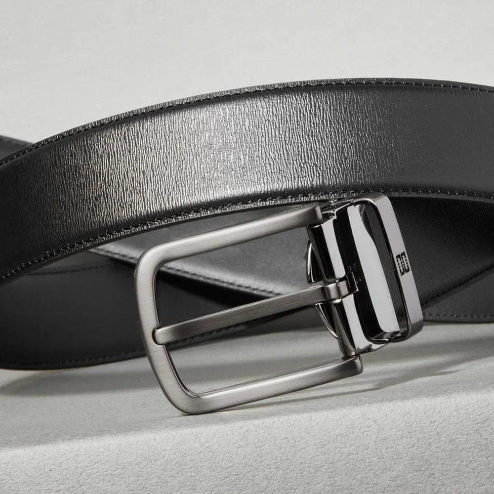 Ruive 黑色 扣環 DD標誌 牛皮 Bizo Belt DBBE6F045BK