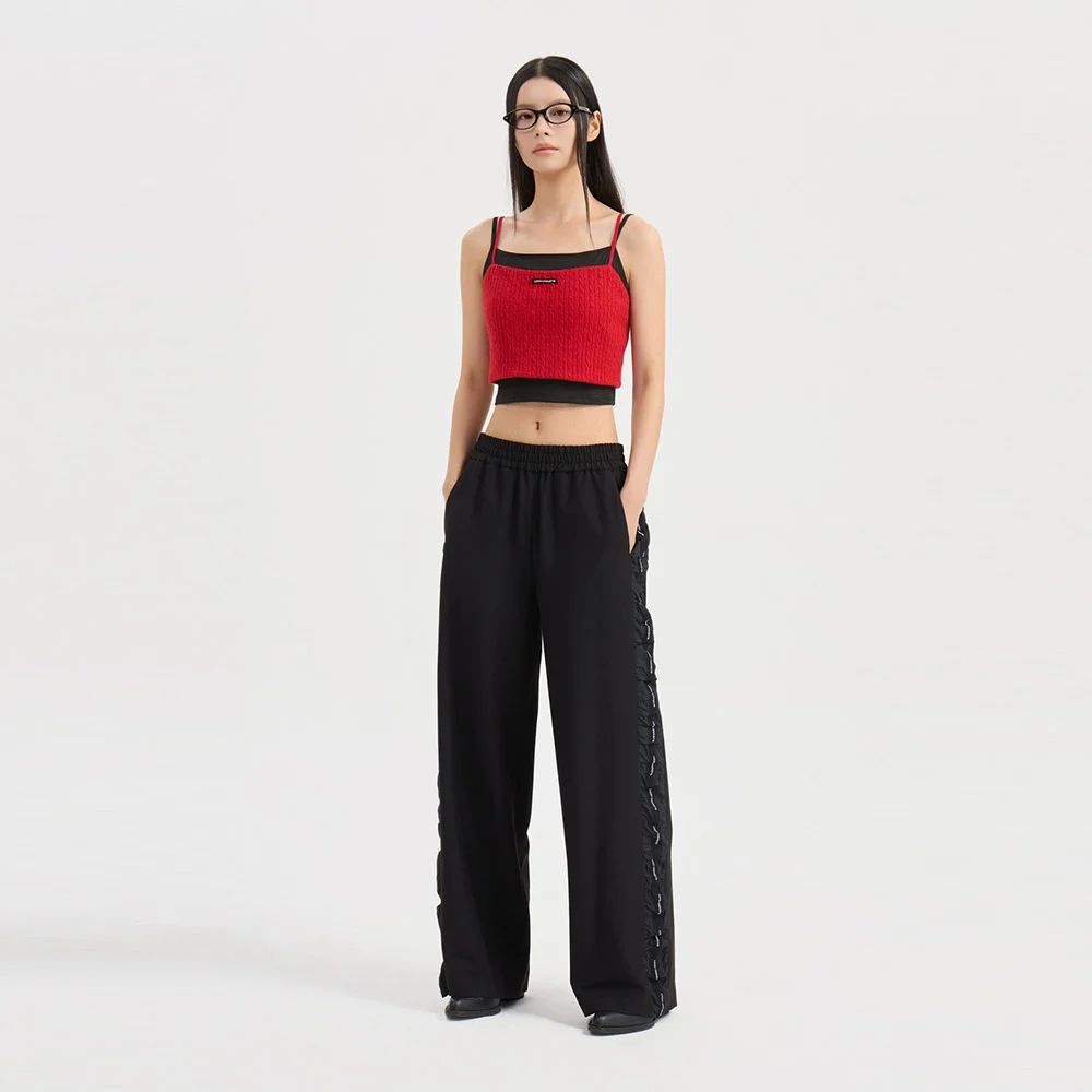 Side Shirring Banding Pants (black) LFPNW25230BKX