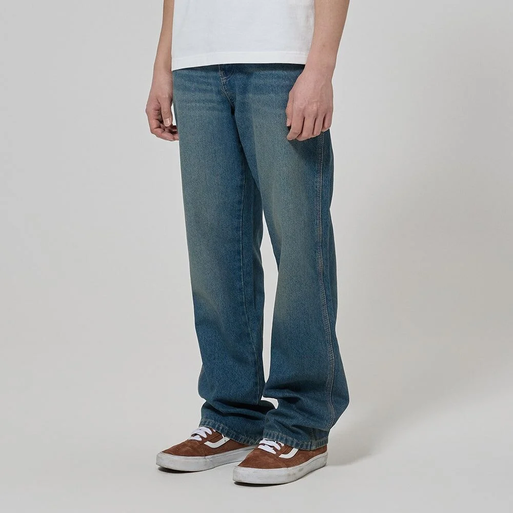 954 寬鬆 牛仔 褲子 Khaki Tinted Blue