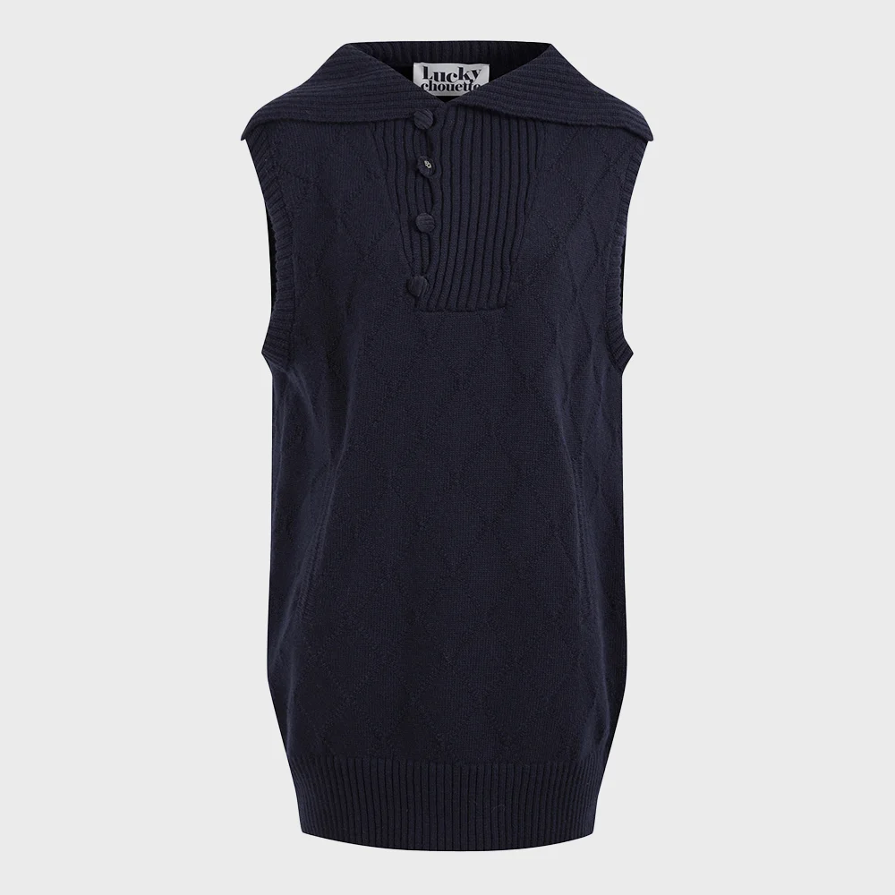 Vest Knit Dress (dark navy) LFDCW25200NYD
