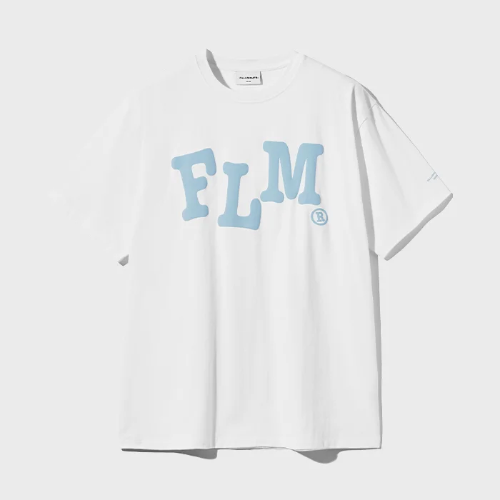 FLM Wavy 標誌 T恤-白色
