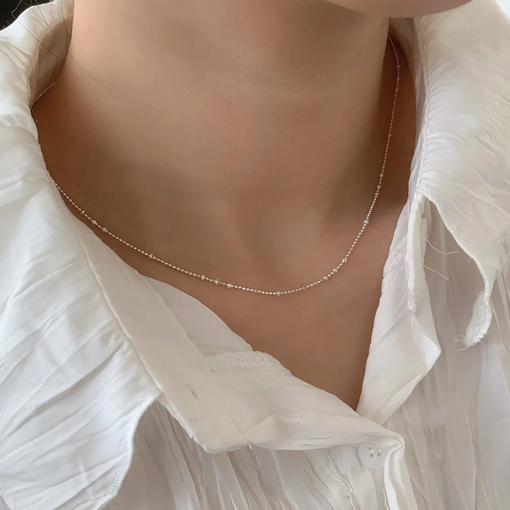 silver925 classic chain necklace_2 Colors