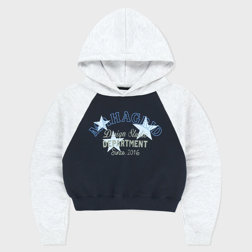 DEPARTMENT STAR CROP HOODIE NAVY(MG2FSFM409A)