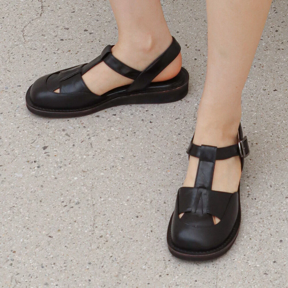 Mos Loafer_Sandal_22010_black