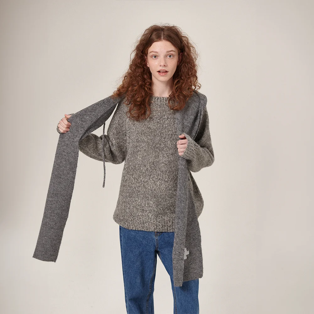 Wavt Wool Round Knit Charcoal