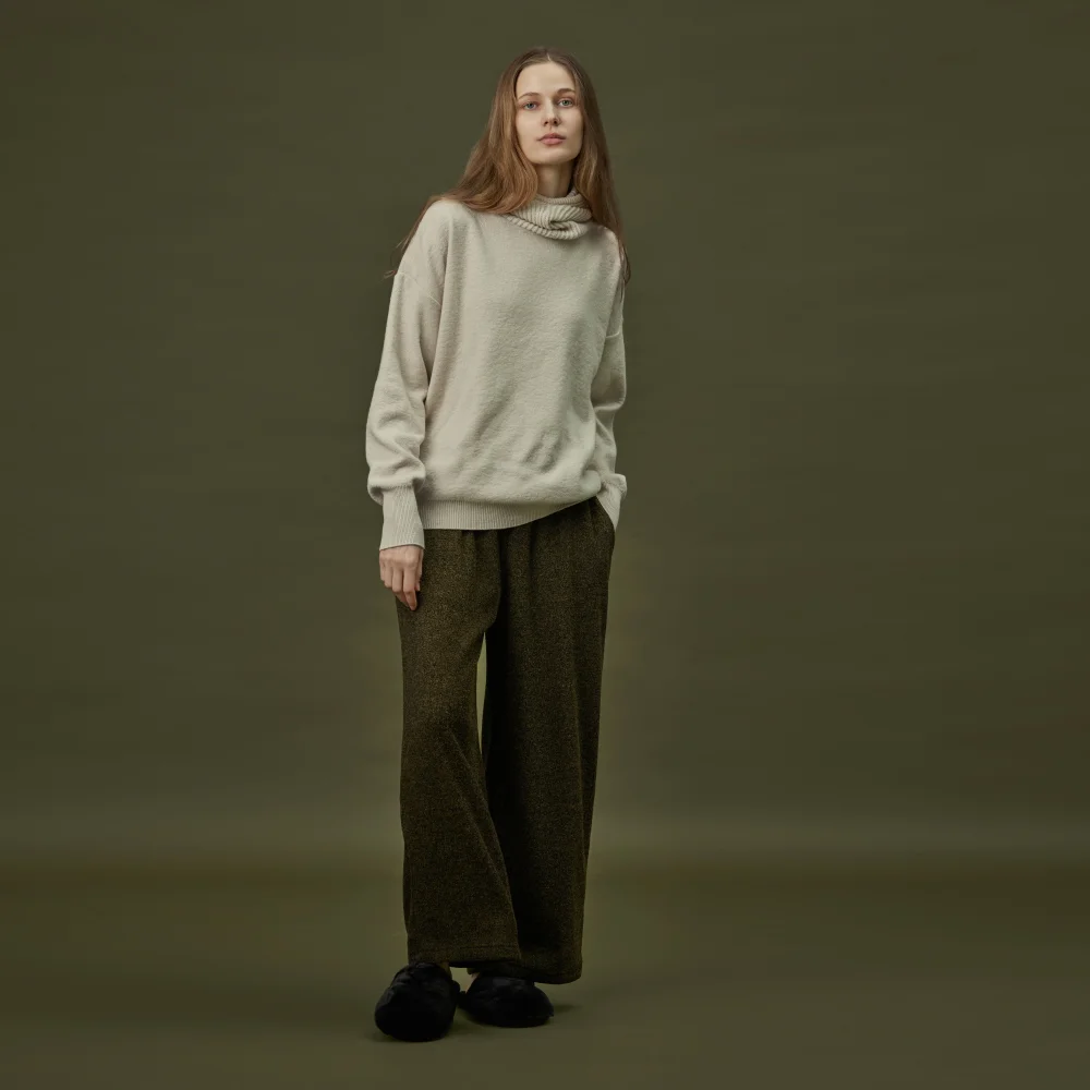 LOUNGE PANT_khaki black (women)