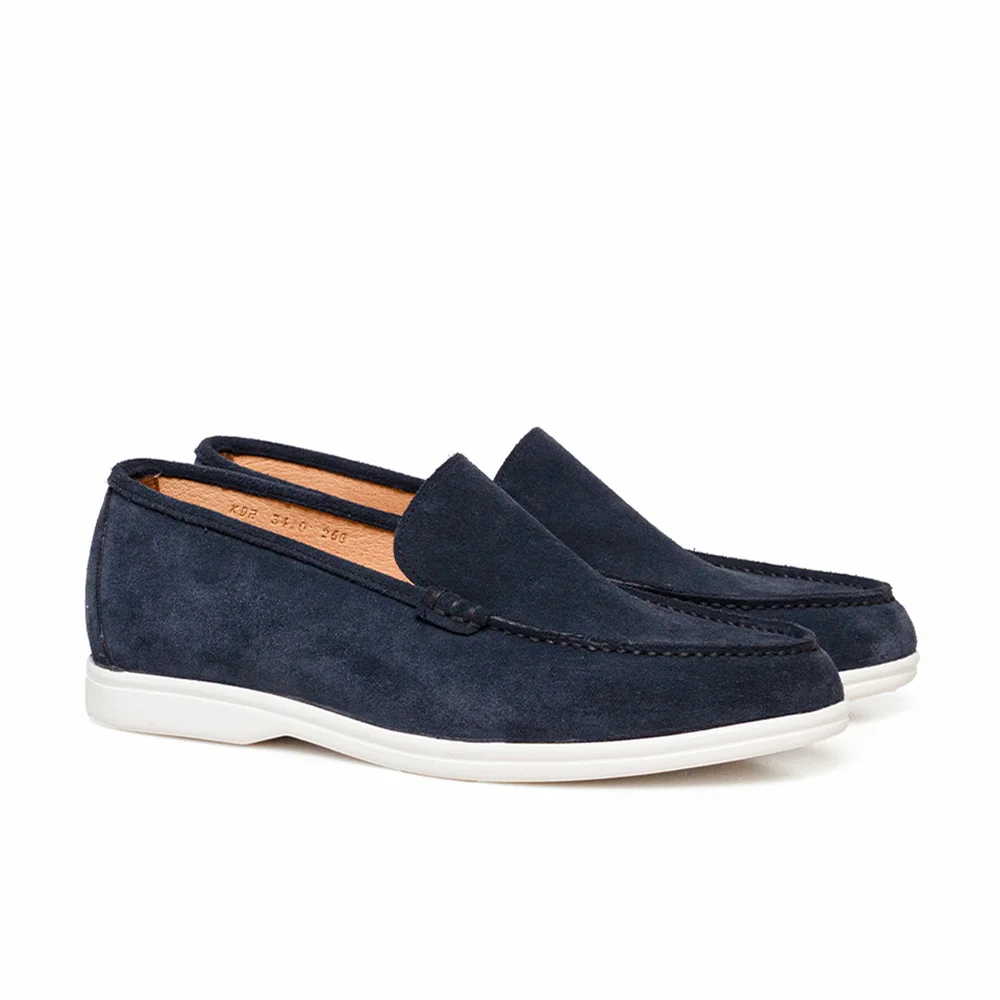 ALC502W 度假 樂福鞋_navy suede