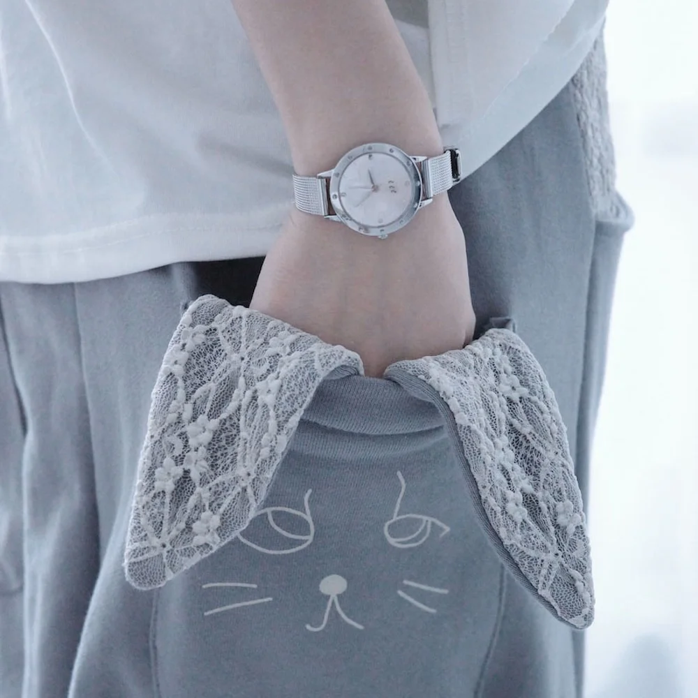 Lucky Clover Watch (Silver Ivory)