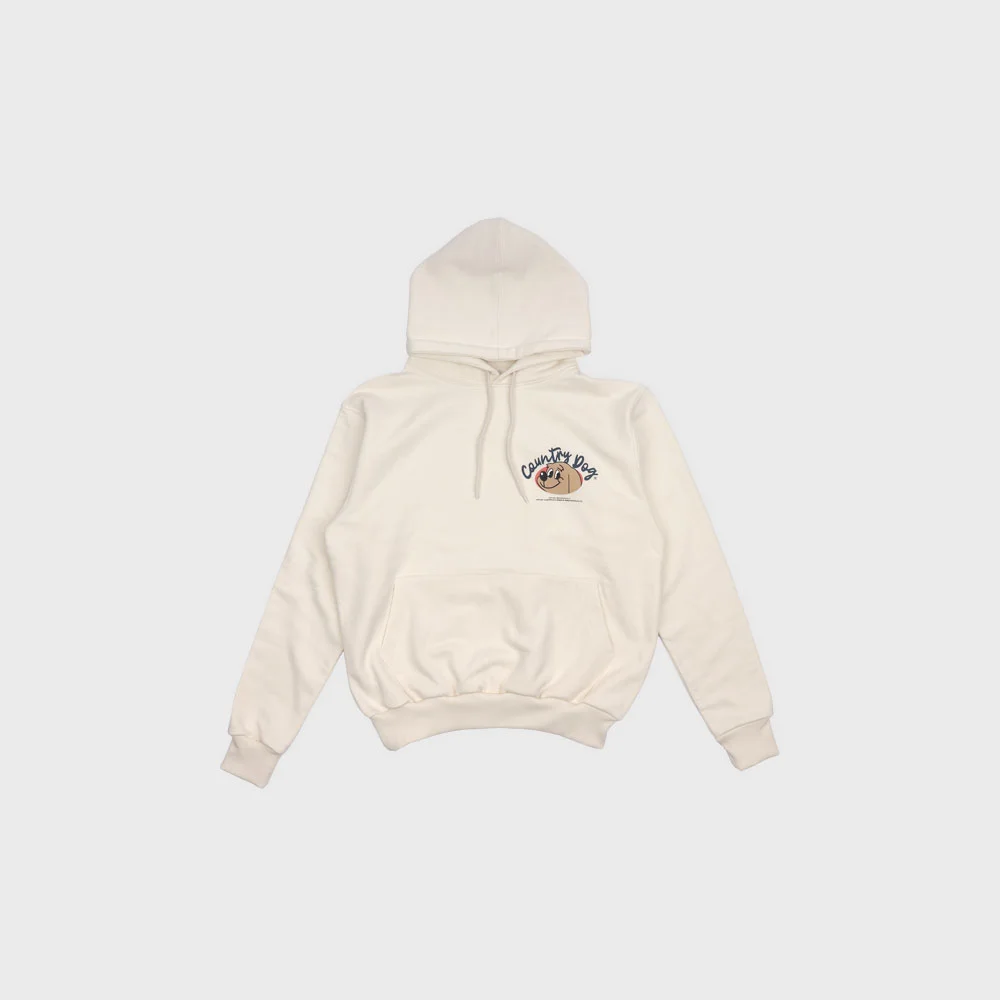 UNISEX Country dog hoodie Relaxed Fit Cream