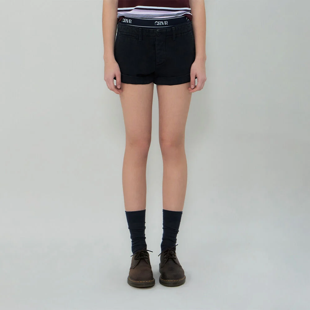 JUNE DENIM SHORTS (NAVY)