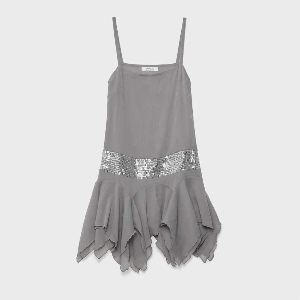 (W) LEILA MINI DRESS (GREY)