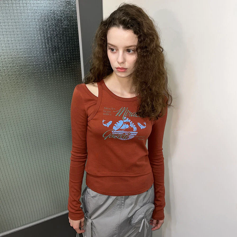 5 LOAVES AND 2 FISH T-SHIRTS - RED BROWN 層次 T恤