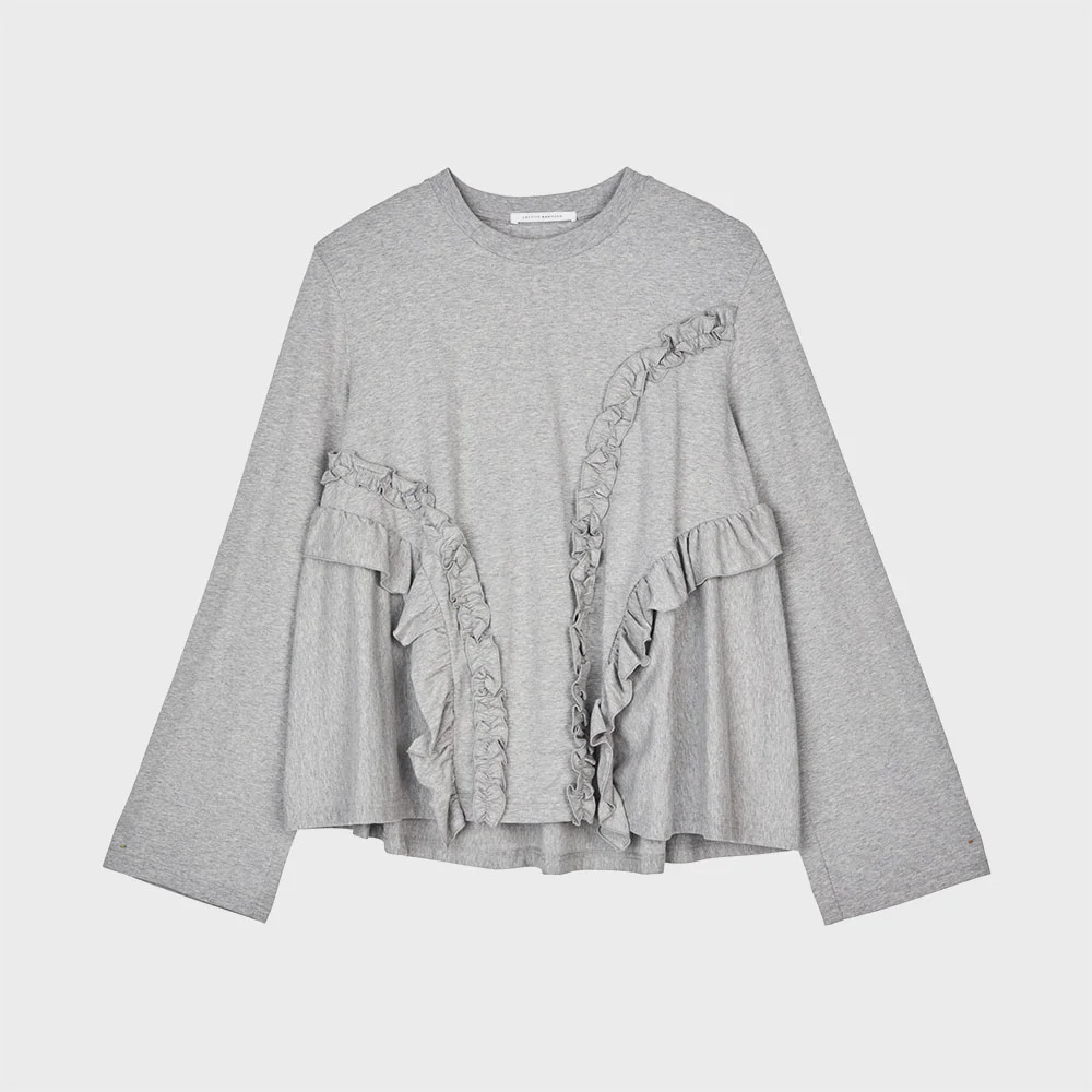 (W) ALVA T-SHIRT (GREY MELANGE)